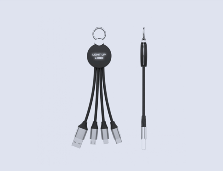 Cableglow Led Light Up Logo 3 In 1 Fast Charge