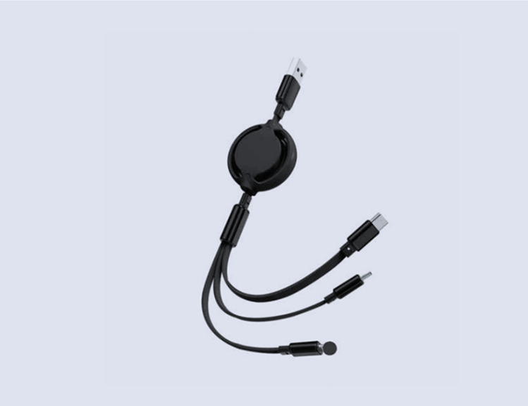 Multicable - 3 In 1 Retractable - 2.4A Fast Charge
