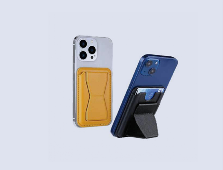 PU Leather Mobile Card - Holder with Stand