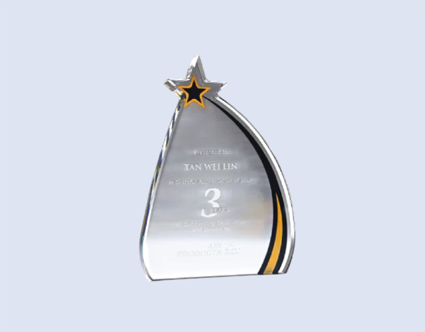 DS-A-70 Acrylic Star Award 8" / 200mm