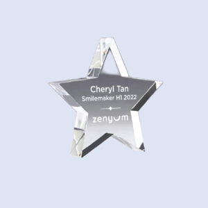 DS-A-94 Petit Acrylic Star 4 x 4" 100 x 100mm