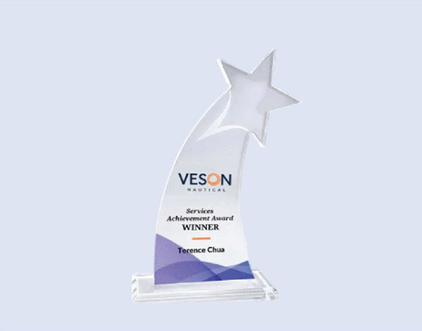 DS-AA-1004 Acrylic Star Award 8" / 200mm