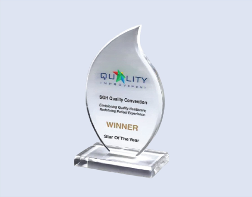 DS-AA-1020 Petit Acrylic Flame Award 5" / 130mm