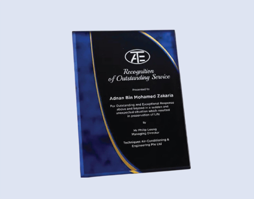 DS-PA-11 Acrylic Plaque 6 x 8" / 150 x 200mm