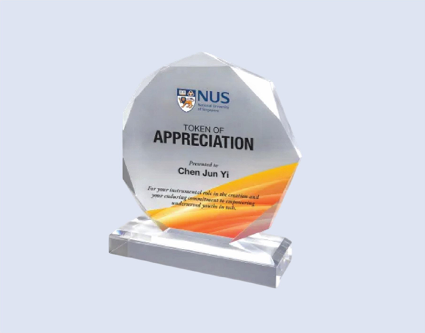 DS-A-27 Acrylic Award 6.5" /165mm