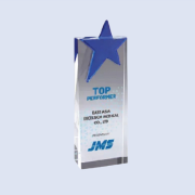 DS-CA-348 Crystal Star Award 9"/ 230mm - Size Options