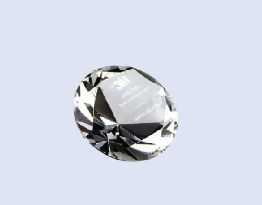 DS-CA-408 Petit Crystal Diamond 3.125" /80mm