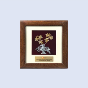 DS-PW-19 Gold Plated Orchid 7" x 7" / 180 x 180mm