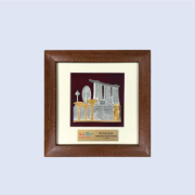 DS-PW-21 Gold Plated SG Landmarks 7" x 7" 180 x 180mm