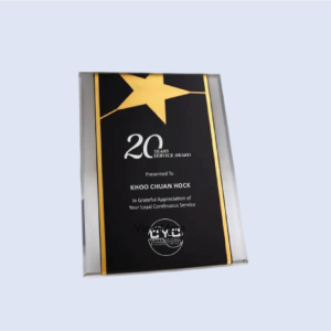DS-PA-12 Acrylic Star Plaque 7" x 9" 180 x 230mm