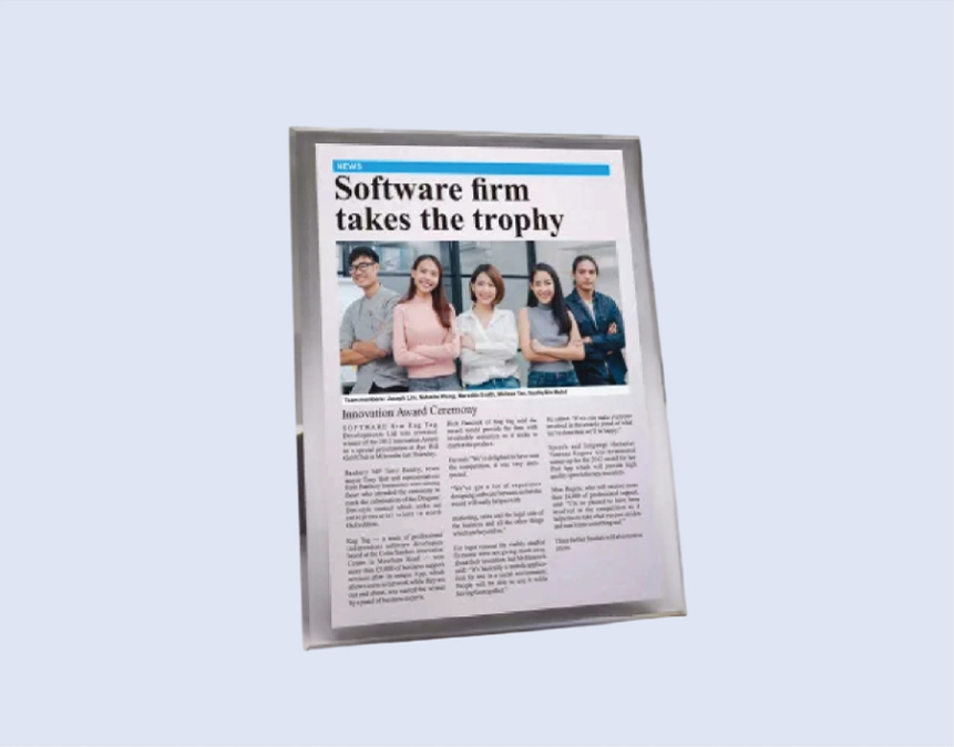 DS-PA-NEWS Acrylic Plaque 9" x 12" / 230 x 305mm