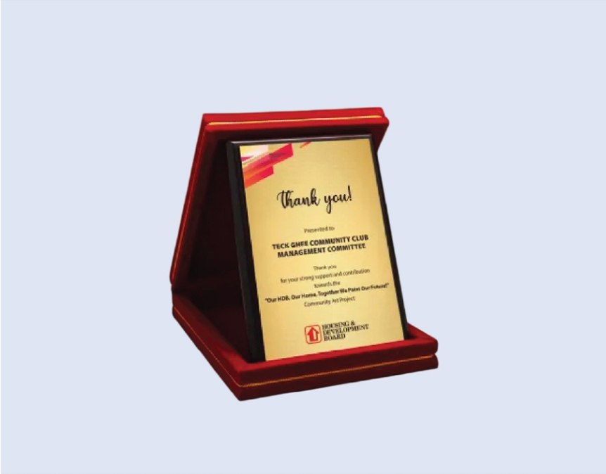 DS-PVB-01 Plaque with Velvet Box 5 x 7" / 130 x 180mm