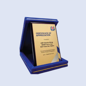 DS-PVB-05 Plaque with Velvet Box 5 x 7" / 130 x 180mm