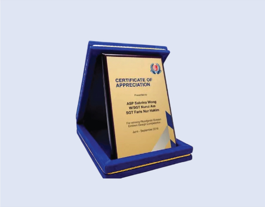 DS-PVB-05 Plaque with Velvet Box 5 x 7" / 130 x 180mm