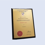 DS-PW-CERT Wooden Plaque 9 x 12" 230mm x 300mm