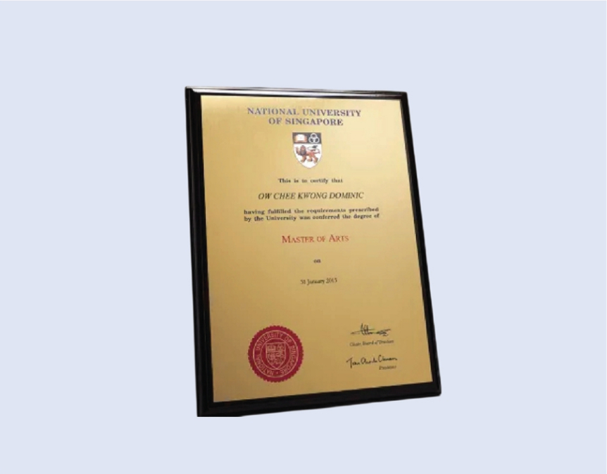 DS-PW-CERT Wooden Plaque 9 x 12" 230mm x 300mm