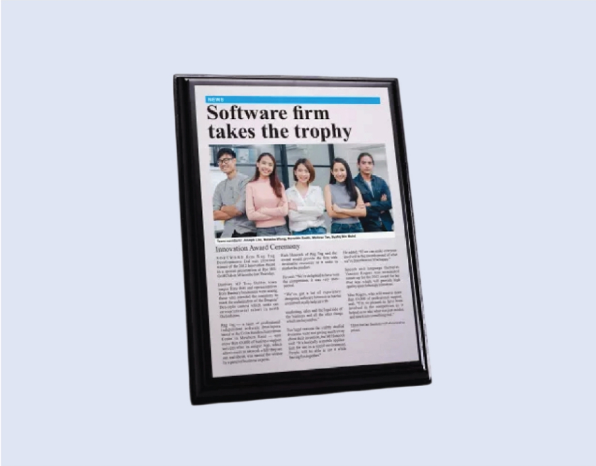 DS-PW-NEWS Wooden Plaque 9 x 12" / 230mm x 300mm
