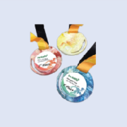 DS-RM-15 Upcycled Plastic Petit Award 3.5" 90mm Sustainable - Colour Options