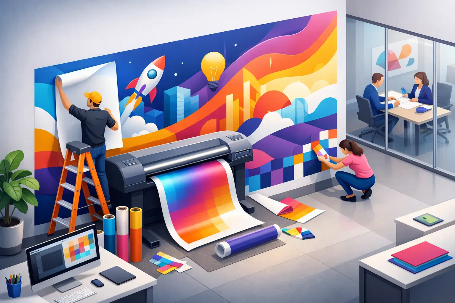 Office Wall Graphics Printing That Works