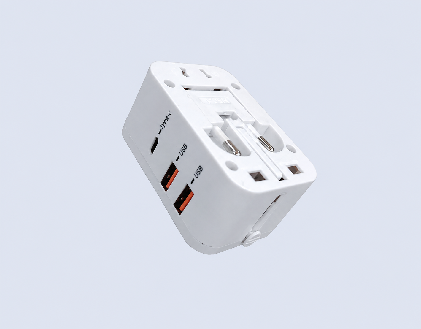 Code : DSMC801Q Travel Adaptor 2 USB Port (QC3.0) + 1 Type-C Port (PD20W) Quick Charge