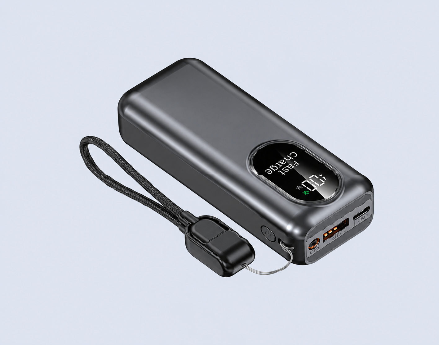Code : DSQC-304 Quickpower with LED Torch 10000mAh World Smallest Powerbank QC3.0 + PD22.5W Super Quick Charge