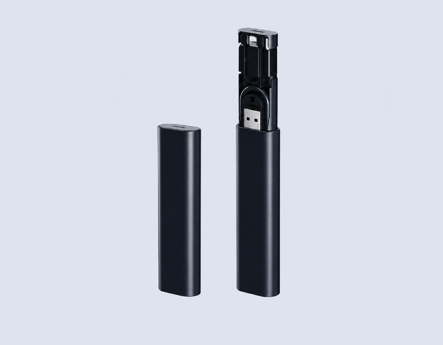 Code : DSCC22B Multicable 5 in 1 Quick Charge cable with Storage Stick PD-Type-C to Type-C = 22.5W USB-A to Type-C, Micro, Lightning 3.0A