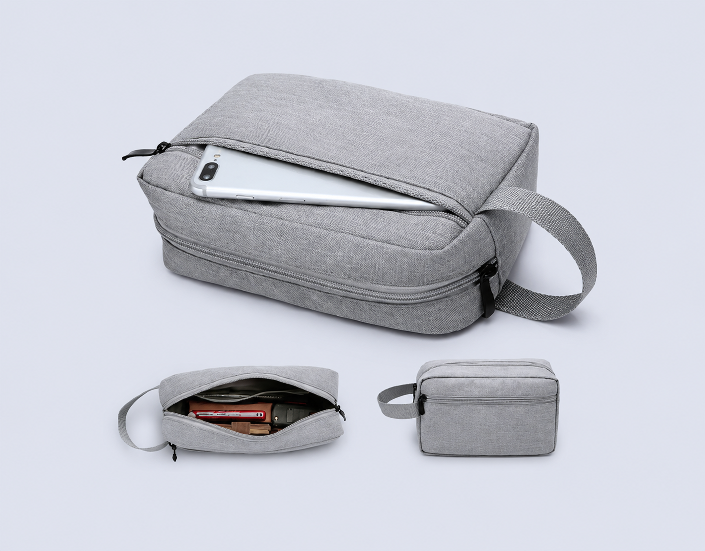Code : DSTGP04B Large Capacity Travel Gadget & Sanitary Organizer Pouch Water Resistant Dust Proof