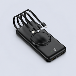 Code : DSQC-305 Quickpower 10000mAh QC3.0 + PD22.5W Super Quick Charge 4 x Built In Cable + 2 x LED Torch