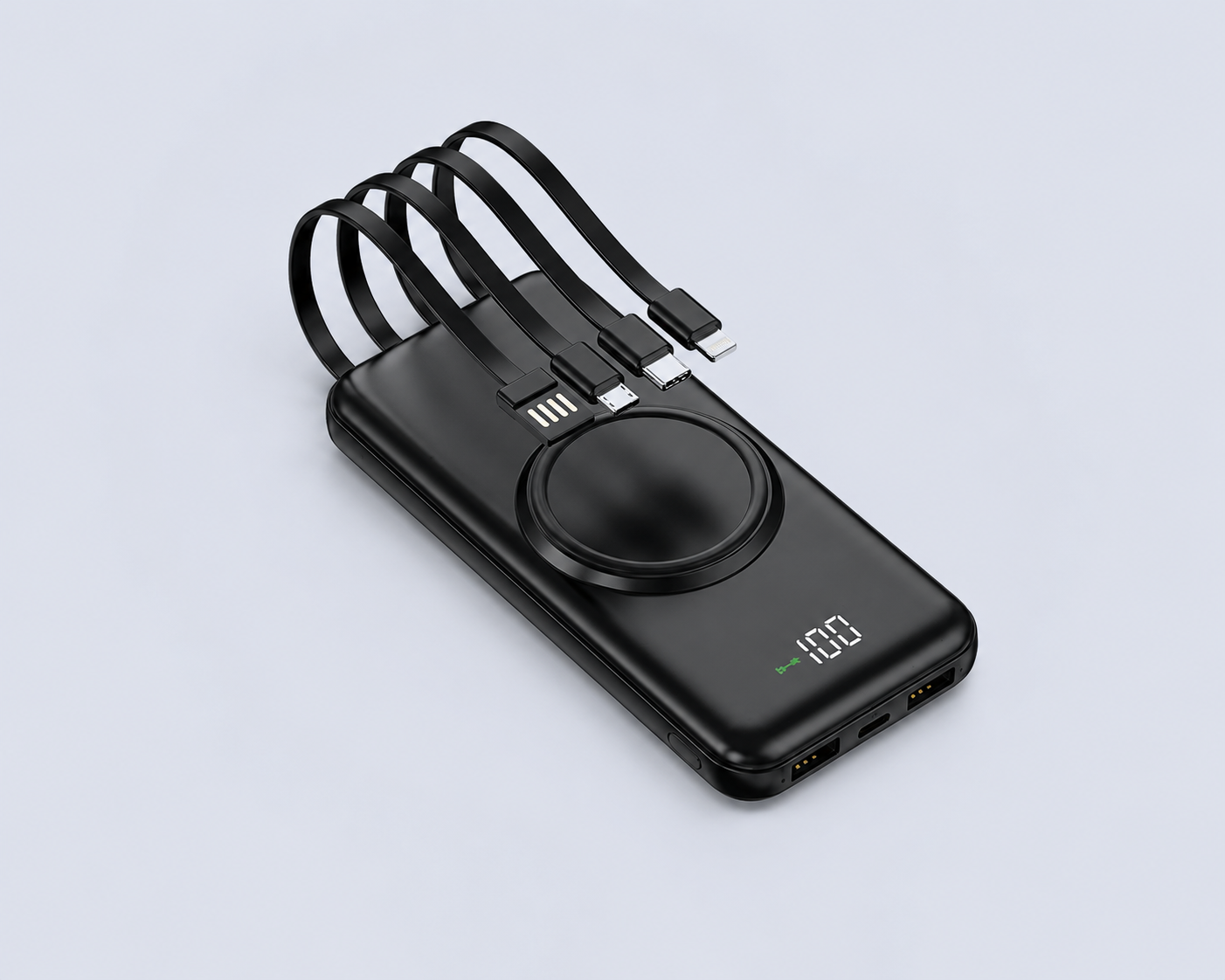 Code : DSQC-305 Quickpower 10000mAh QC3.0 + PD22.5W Super Quick Charge 4 x Built In Cable + 2 x LED Torch