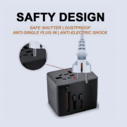 Travel Adaptor 3 USB + 1 Type-C Port 3.5A Fast Charge