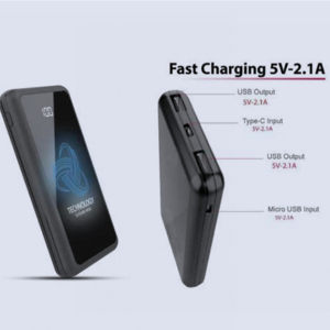 DSF-803 Powerglow 10000mAh LED Light Up LOGO Powerbank