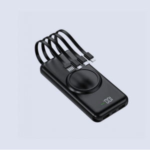 Multipower 10000mAh 4 X Detachable Cable + 2 x USB Port + Wireless Charging + Digital Display