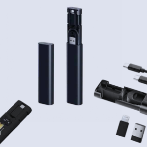 DSCC22B Multicable 5 in 1 3A Fast Charge USB Cable With Sim Card Storage Stick
