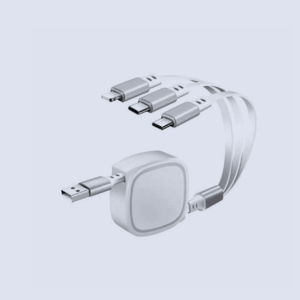 DSCC37A Multicable 3 In 1 Retractable - 2.4A Fast Charge