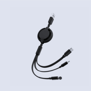 DSCC38A Multicable 3 In 1 Retractable - 2.4A Fast Charge