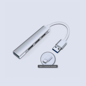4 Port USB Hub 3.0 High Speed Data Transfer