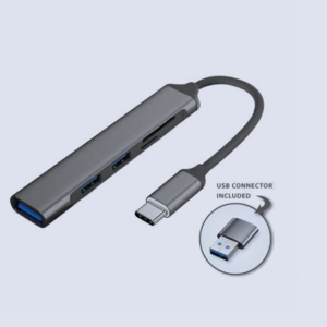 Hub with Card Reader - 3.0 High Speed Data Transfer