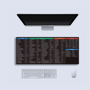 Table Mouse Pad With Printed Office & Window Short Cut